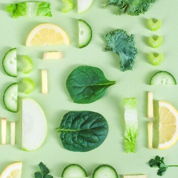 greens and lemon