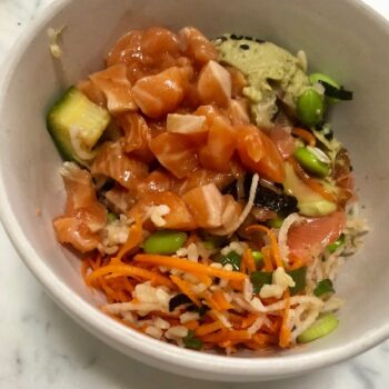 salmon poke bowl